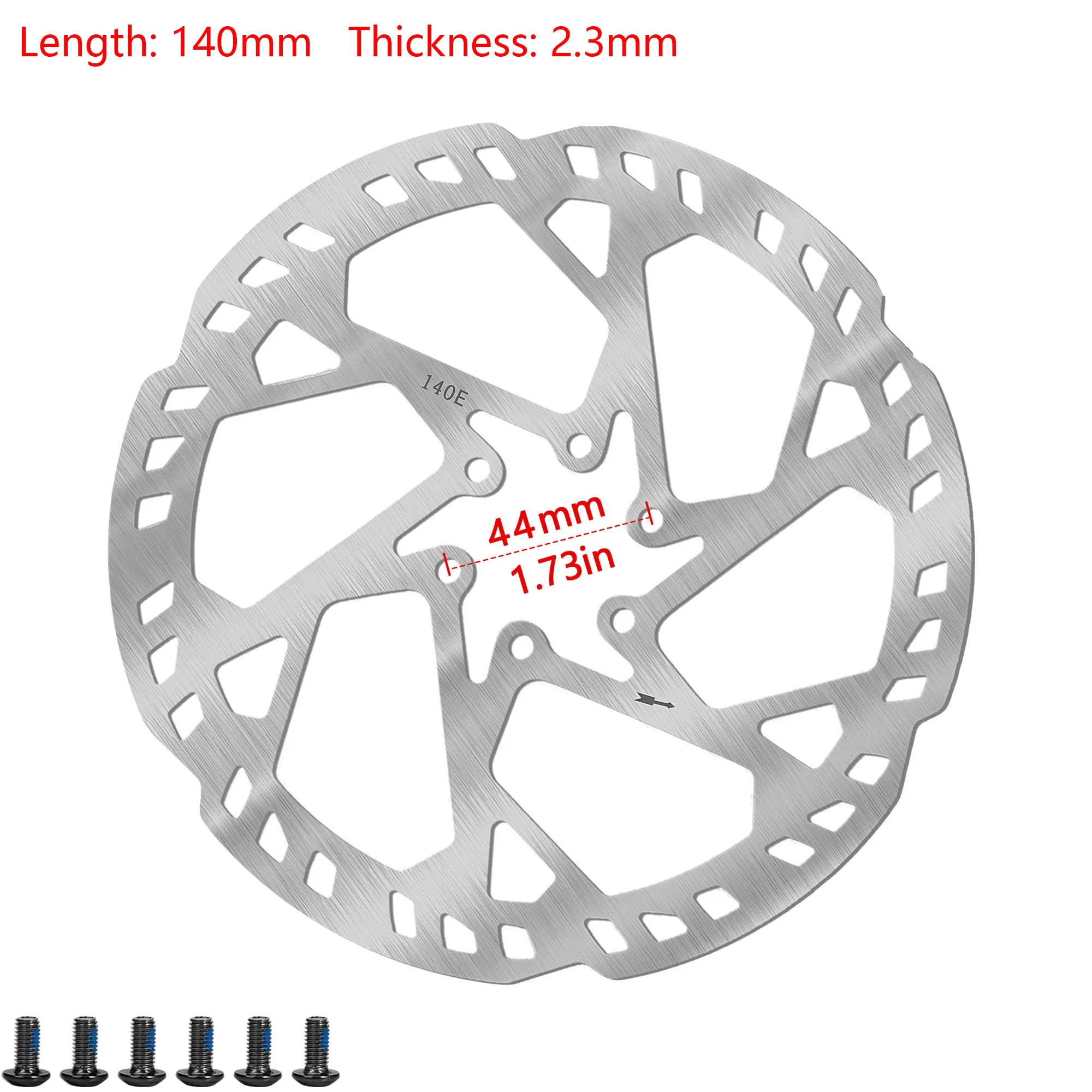 DYISLAND MTB Bike Disc Brake Rotor 140mm/160mm/180mm/203mm 2.3mm thickness Stainless Steel Brake Rotors Road Bicycle Brake Disc