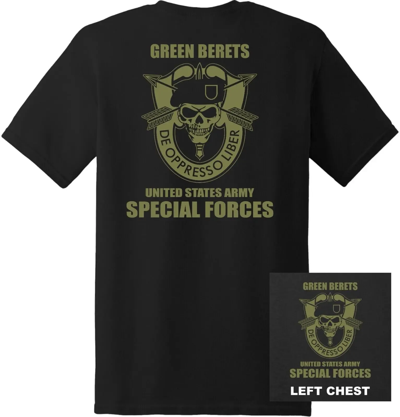 

US Army Special Forces Green Berets T-Shirt 100% Cotton O-Neck Summer Short Sleeve Casual Mens T-shirt Size S-3XL