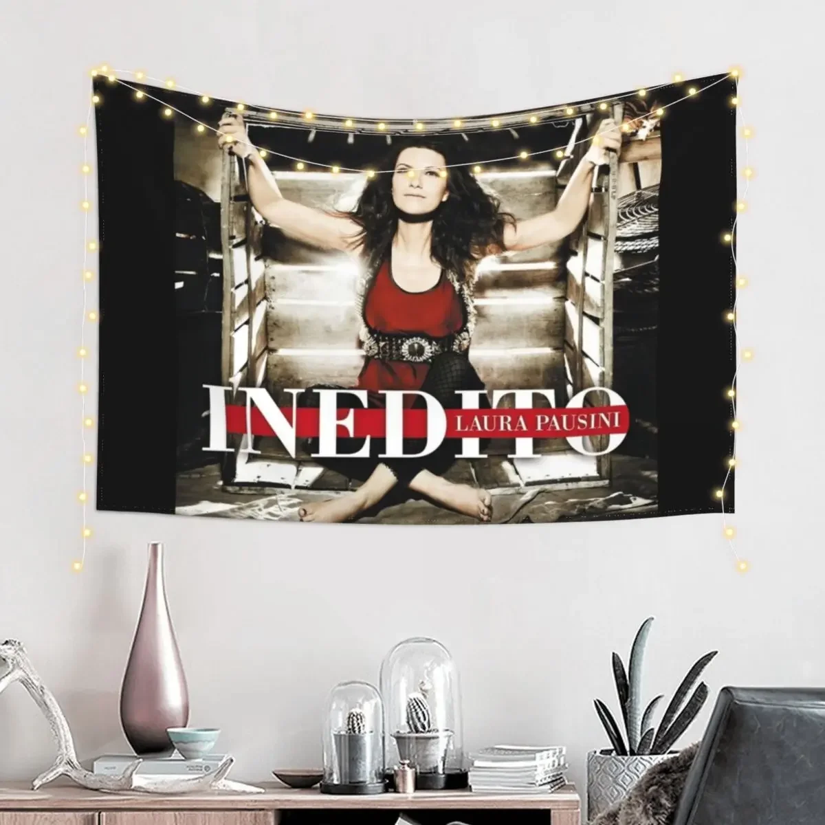 Laura Pausini inedito Tapestry Aesthetic Home Decor Aesthetic Room Decor Wall Deco Tapestry