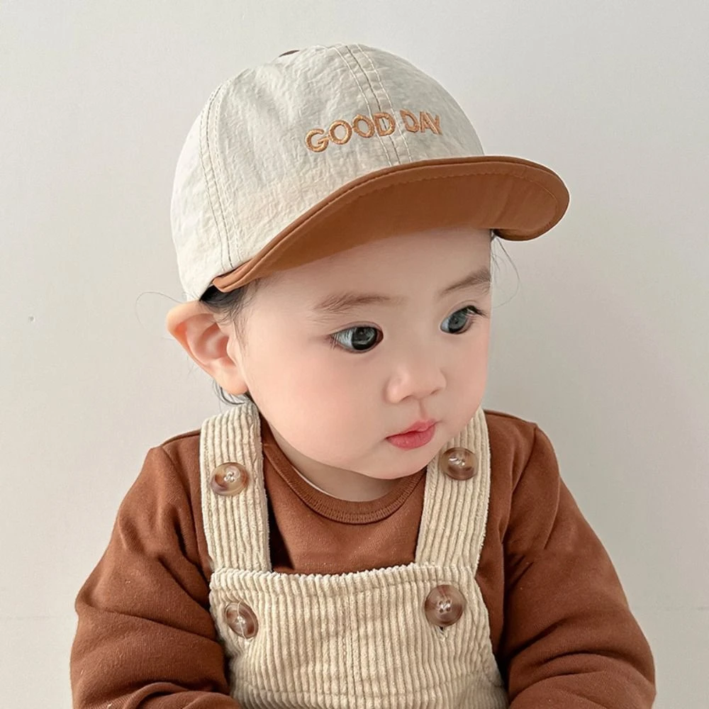 

Korean Summer Letter Baseball Cap Soft Thin Baby Peaked Hat Quick-drying Breathable Children Visors Cap Kids