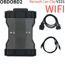 V231 for Renault Clip Full Chip WIF OBD2 Renault Car Diagnostic Programming Tool  Can Clip New Firmware Full Functionality Tool