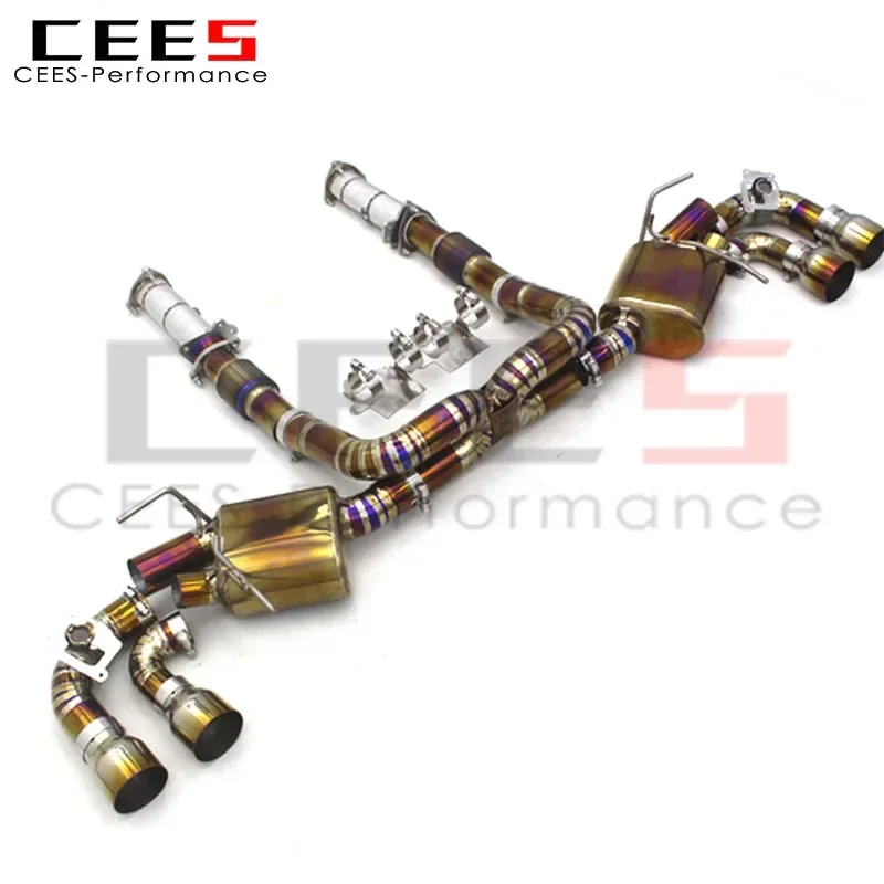 

CEES Exhaust Pipe Muffler Downpipe Catback Exhaust System for Chevrolet CORVETTE C8 2019-2023 alloy