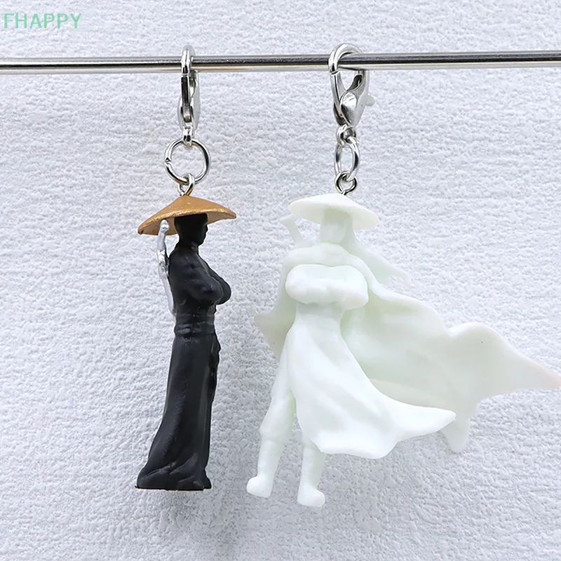 1PC Fairy Garden Miniatures Cool Chinese Kung Fu Swordsman Figure Sand Table Layout Mini Landscape Supplies Desk Decoration