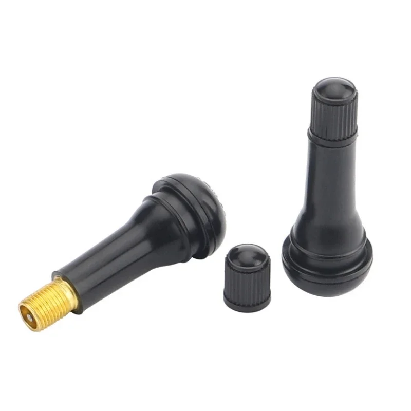 4pcs  Rubber Tire Valve Cap TR414 / TR413 / TR412 Car Truck Tubeless Tyre Valve Stem Cover Zinc Alloy Rubber Tire Stem Caps