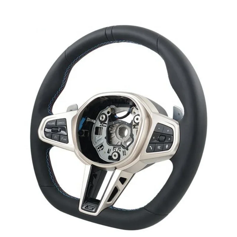 

Leather Steering Wheel For BMW 5 Series 2010-2016 7 Series 2009-2015 F01 F02 F03 F04 F06 F07 F10 F11 F12 F13 F18 Car Accessories