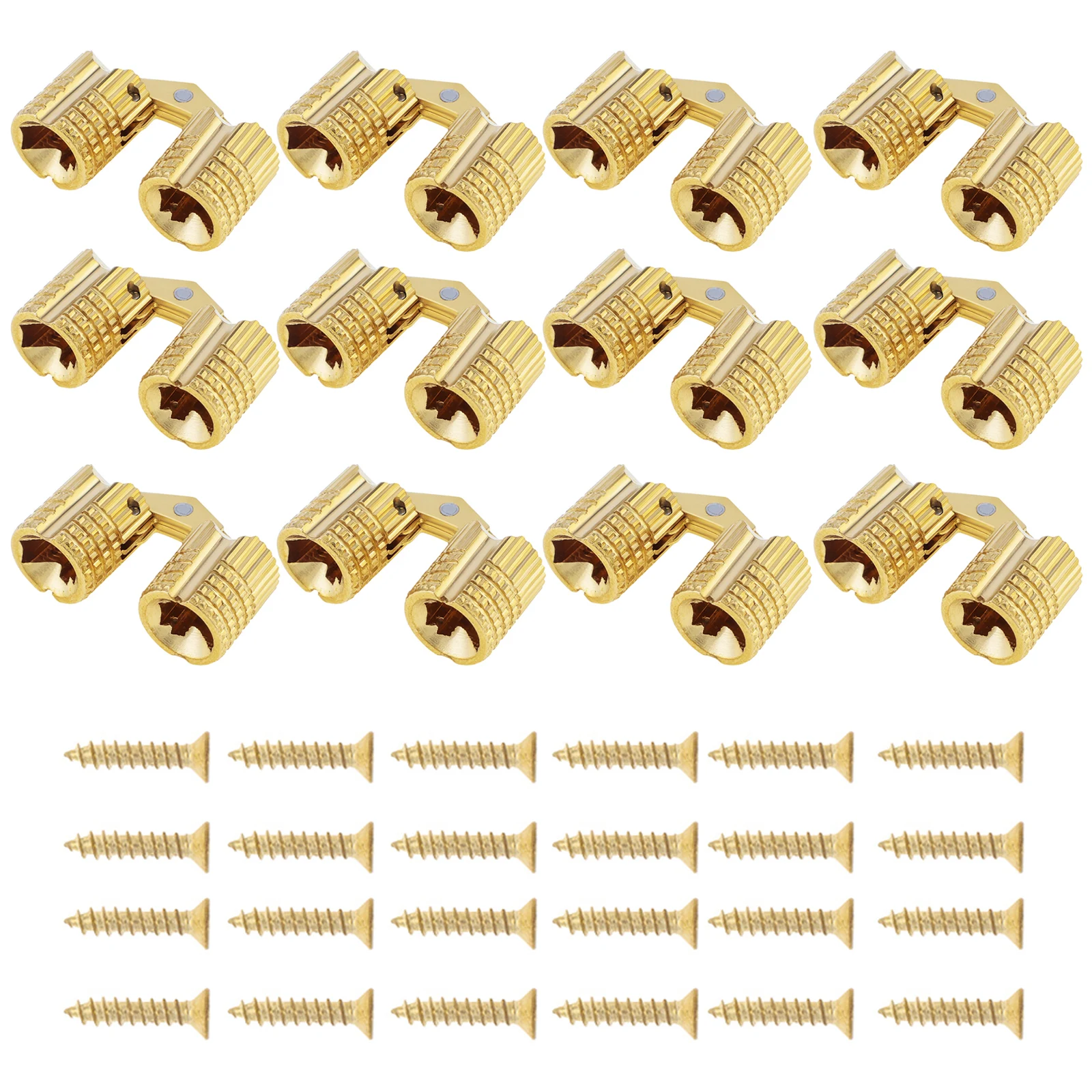 6/8/12pcs 8mm Hidden Barrel Hinges for Jewelry Box / Invisible Doors / Cabinets with 180 Degree Opening Angle,Furniture Hinges view 4