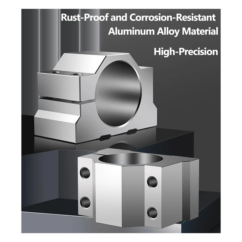 AA46 المغزل المشبك قوس المحرك ، الألومنيوم قوس المشبك مع 4 مسامير لآلة الحفر باستخدام الحاسب الآلي موتور تصاعد قوس