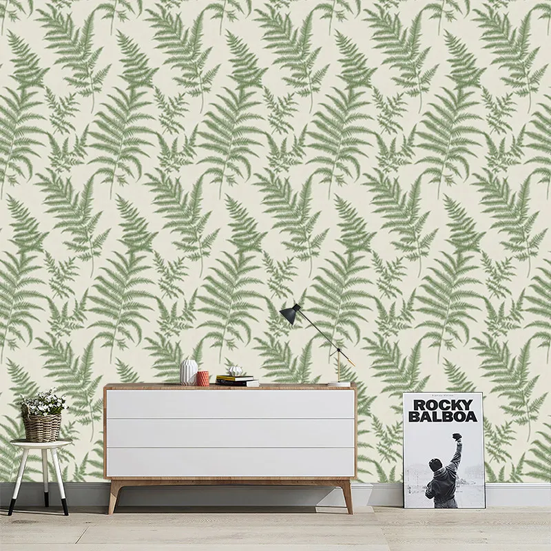Customize any size Photo Wallpaper Tropical plants with green leaves Mural Living Room TV Sofa Bedroom mural Papel De Parede