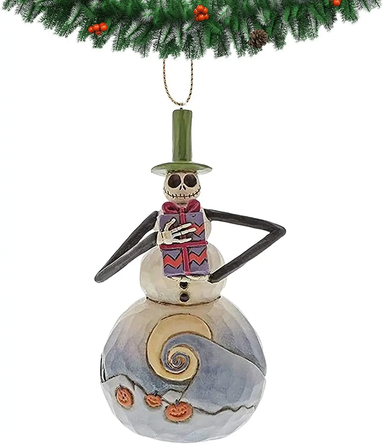 Disney The Nightmare Before Christmas Cartoon Tree Ornament Acrylic Plane Pendant Accessories Jack Sally Decor Kids Xmas Toys