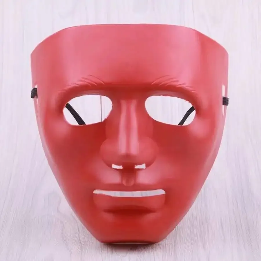 

Red Hip-Hop Full Face Mask For Halloween Costume Dance Prop