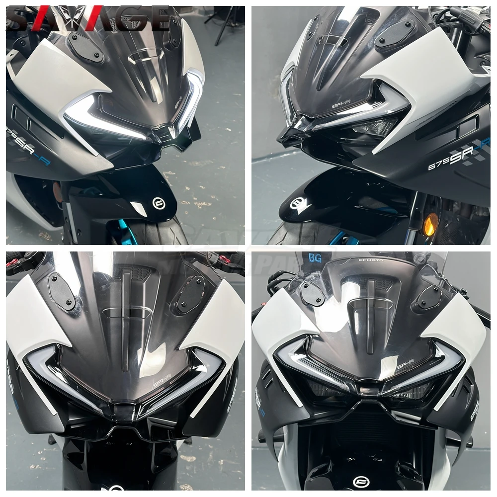 Für CFMOTO 675SR 2025 Frontverkleidung Winglet Wing Guard Abdeckung 675SS 675SR-R 2024 Motorrad Winglet Aerodynamische Flügel Kit Spoiler