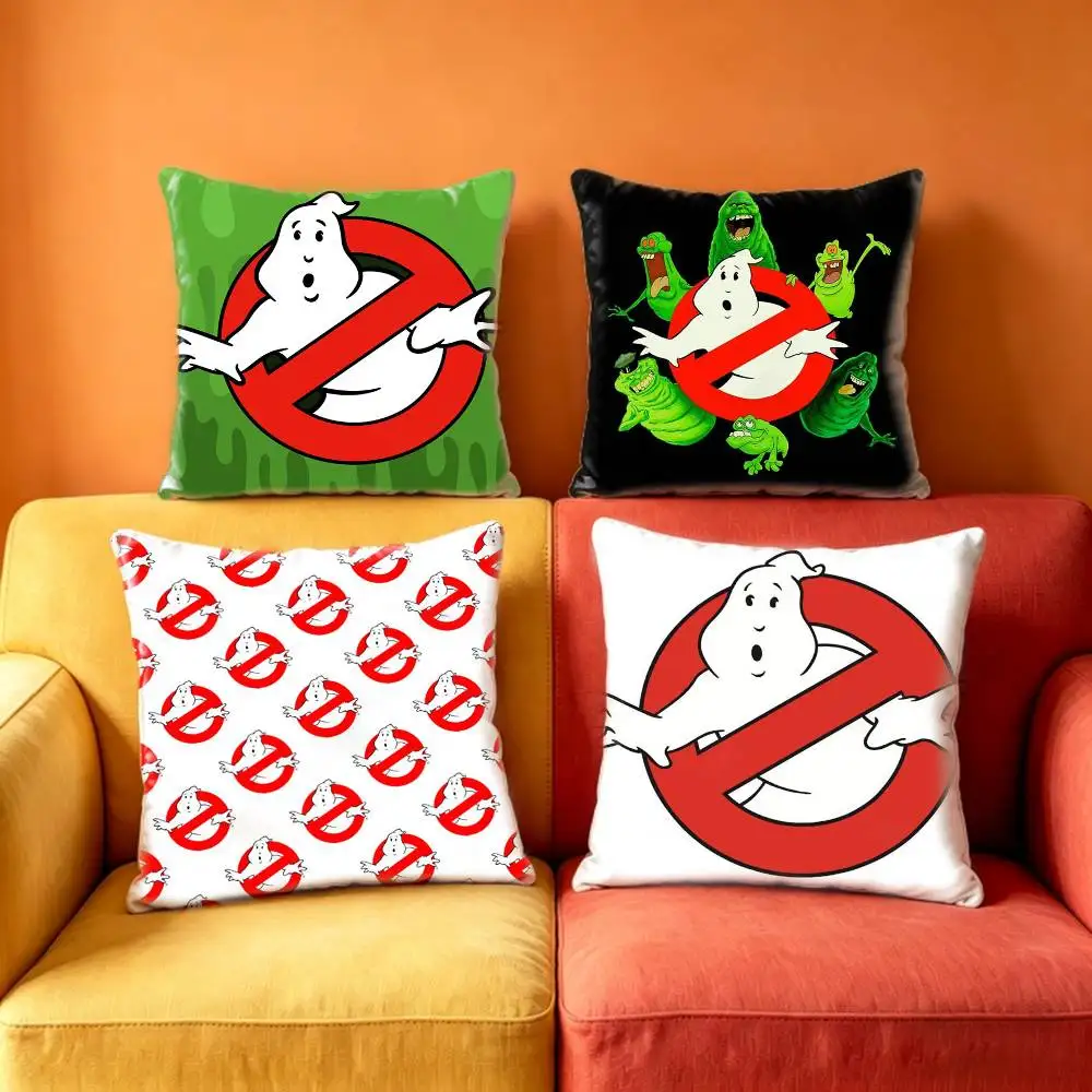 Movie G-Ghostbusters-es  Pillow Case Sofa Living Room for Bedroom car Headboard Backrest Cushion Square Cushion Nap Time