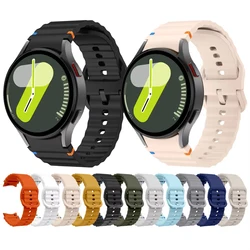 for Samsung Galaxy watch 7 Band 4/5/6/classic/Pro/FE 44mm 40mm Original Silicone sport belt bracelet correa Galaxy watch 7 Strap