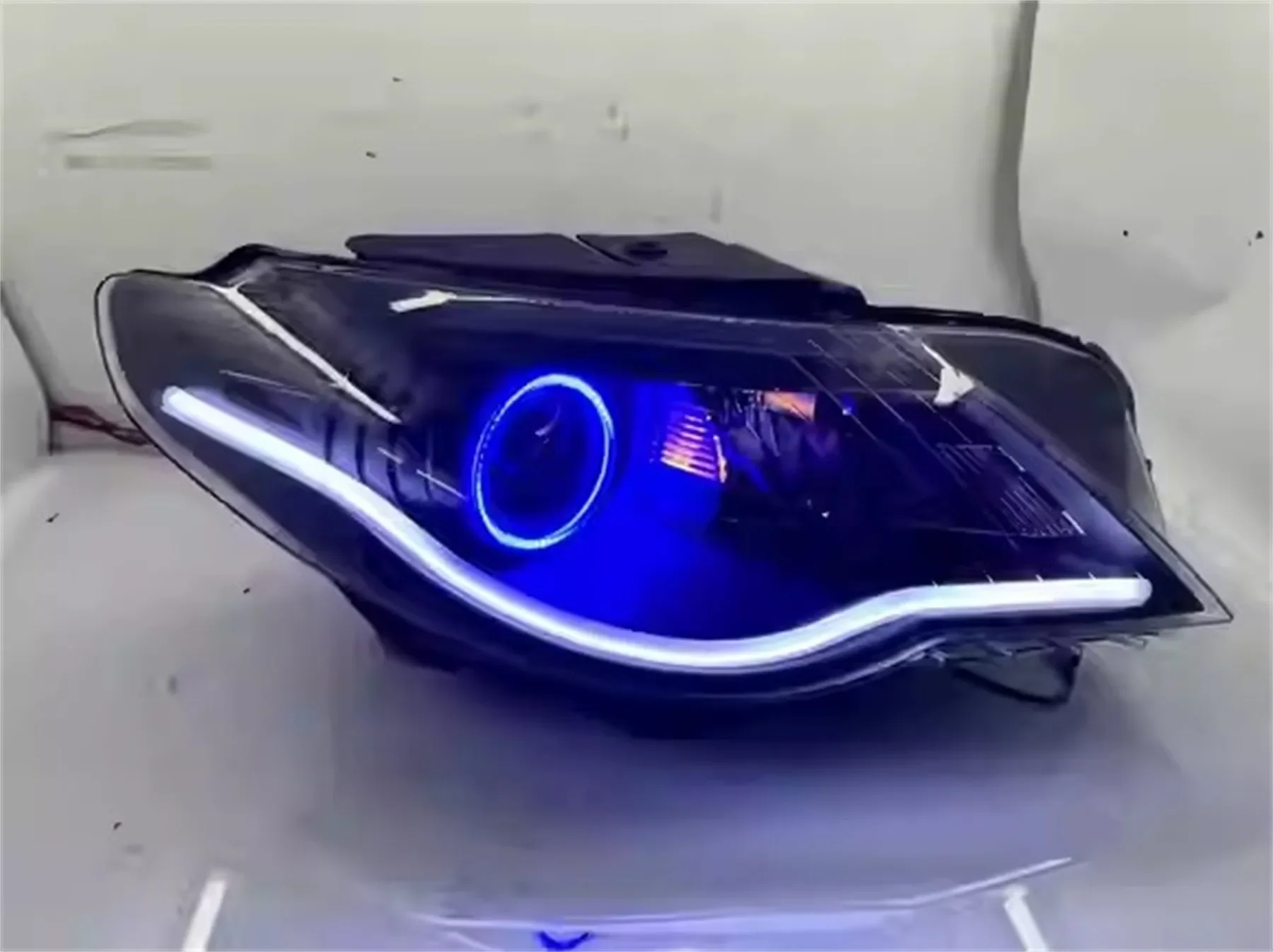 

Автомобильные светодиодные фары для Volkswagen CC дневного хода DRL Angel Eyes фары ближнего света