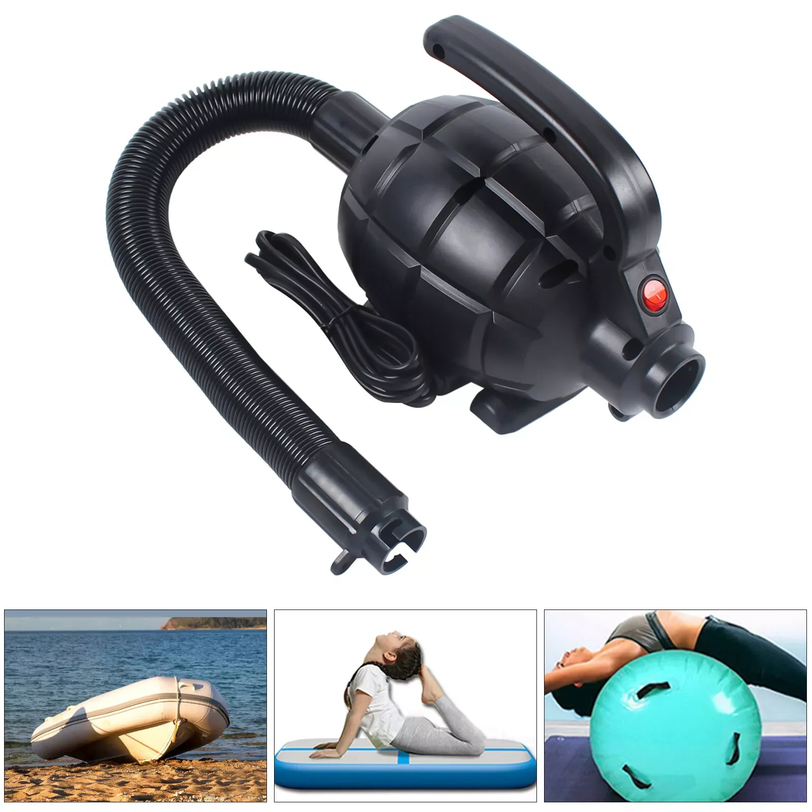 High-pressure Rubber Boat Inflation Pump Air Pump 600w Convenient Storage Home