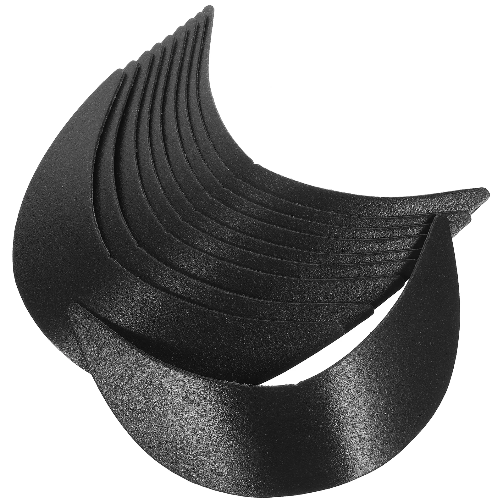 

10pcs White Baseball Cap Brim Inserts Hat Accessories Replacement Shaper Visor Board Support Lightweight Compact