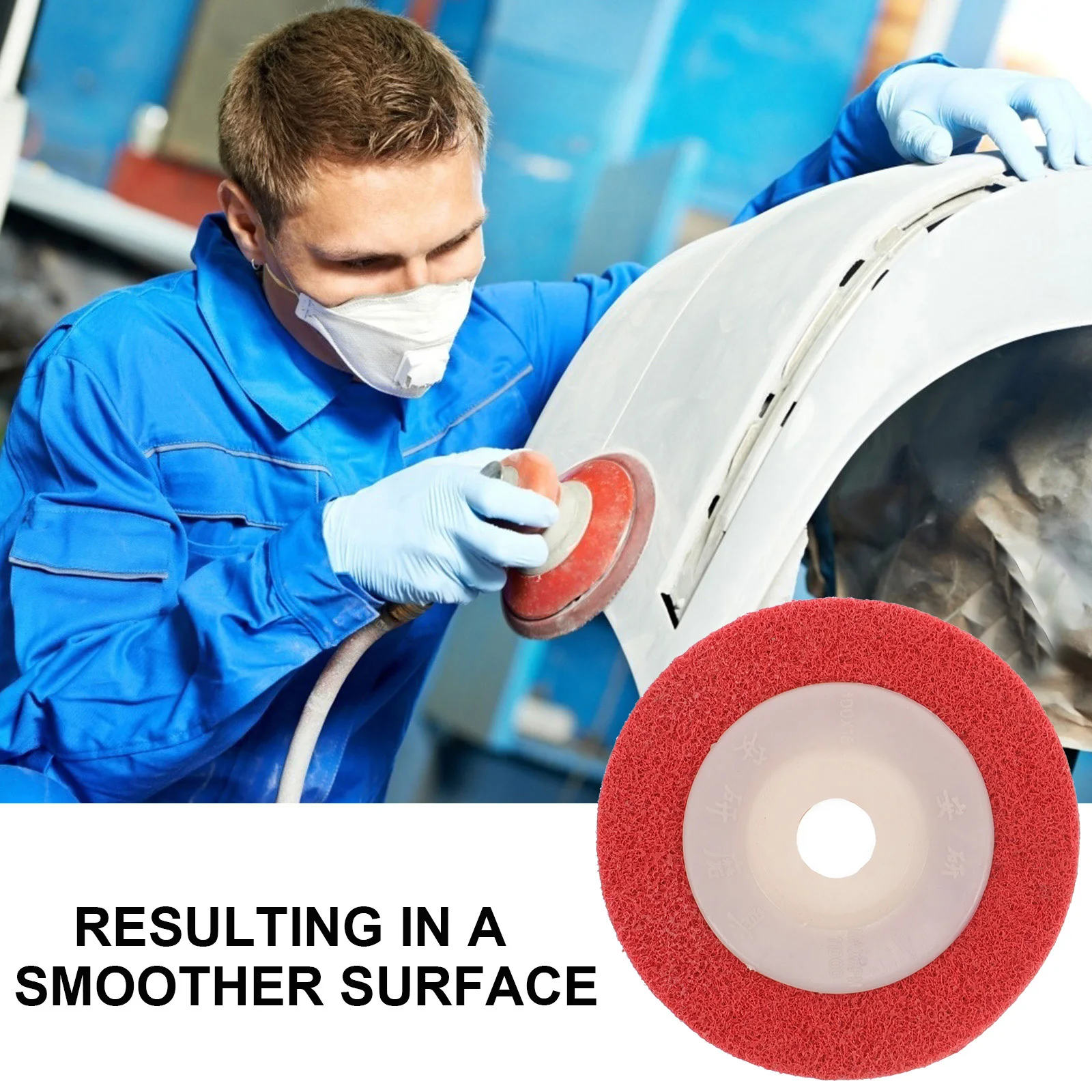 

6 шт. полировальные круги из нейлонового волокна, нетканые шлифовальные диски для полировки пластиковой поверхности для