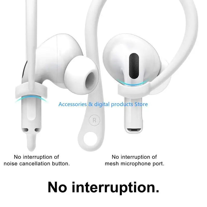 77JD HEADPHONE HEADPHONE CLIPS Earphone Hooks Anti-Lost For Apple Pro3 Nyaman Dipakai
