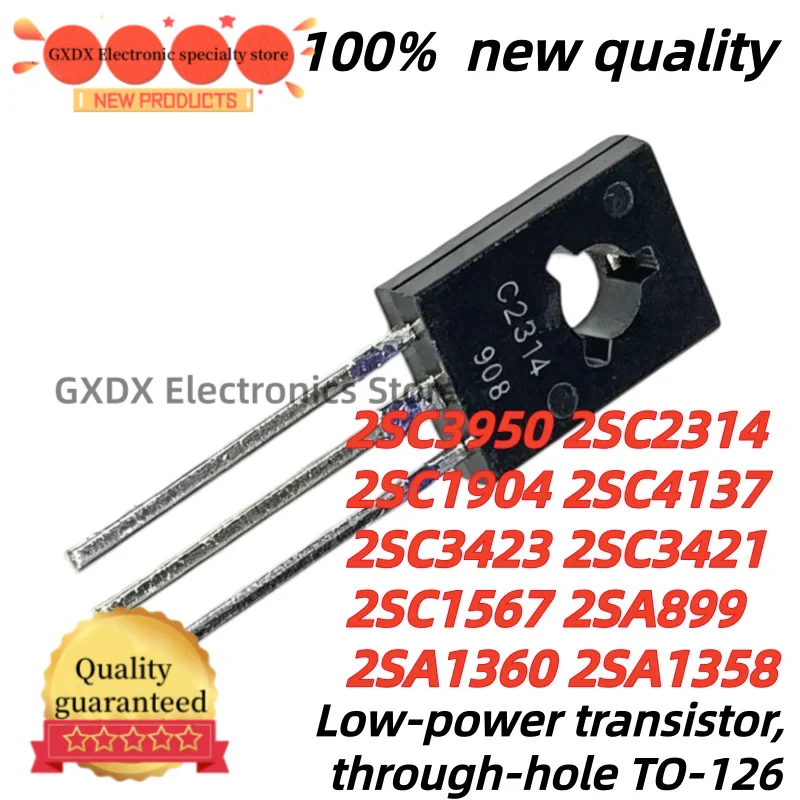 10Uds 100% new 2SA1358 2SC3421 2SA1360 C2314 C1567 2SC3950 C3950 2SC2314 2SC1904 2SA899 2SC4137 2SC3423 2SC1567 TO-126 IC