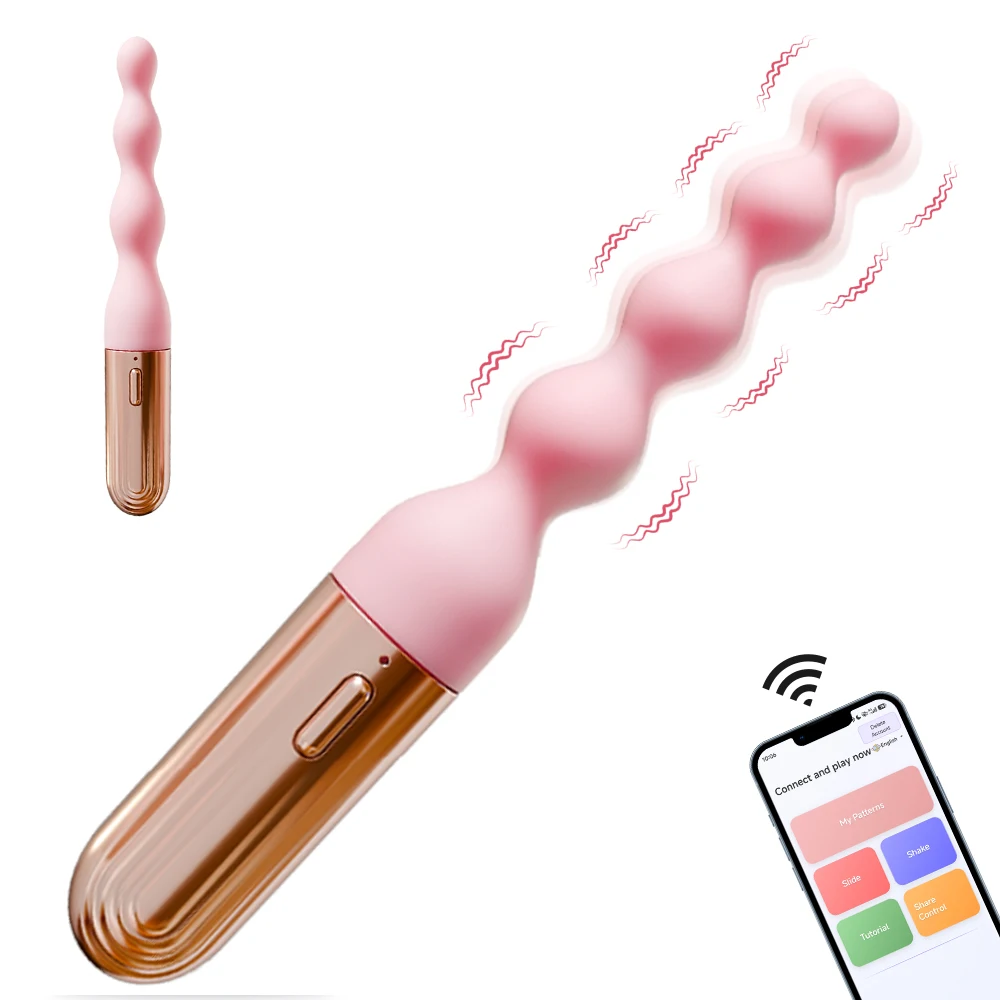 Anal Bead Vibrator For Women Vagina Clitoris Stimulator Vibrating Butt Plugs Male Prostate Massager Anus Sex Toy Couple Sex Toy