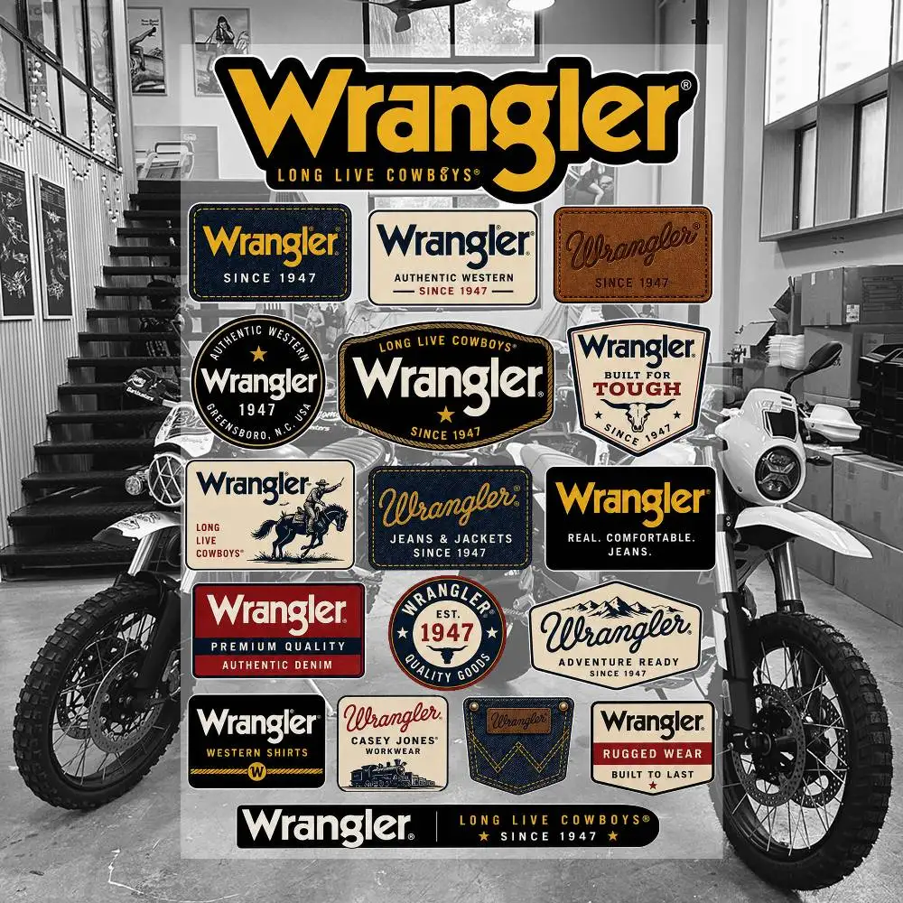 W-ra-n-gle-r Wasserdichte Vinyl-Aufkleber für Auto Motorrad Fahrrad Skateboard Laptop Flasche Telefon