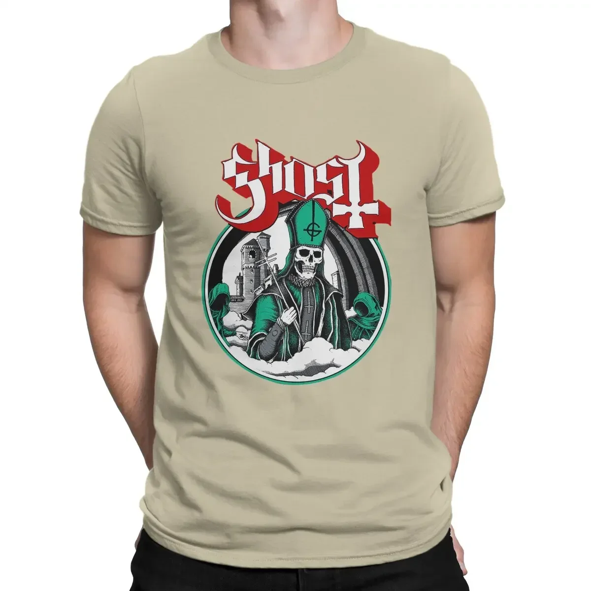 2024 Ghost BC Fashion Tees Short Sleeve Crew Neck T-Shirts Cotton Party Tops Papa Emeritus Ghost Ghost B C Men T Shirts