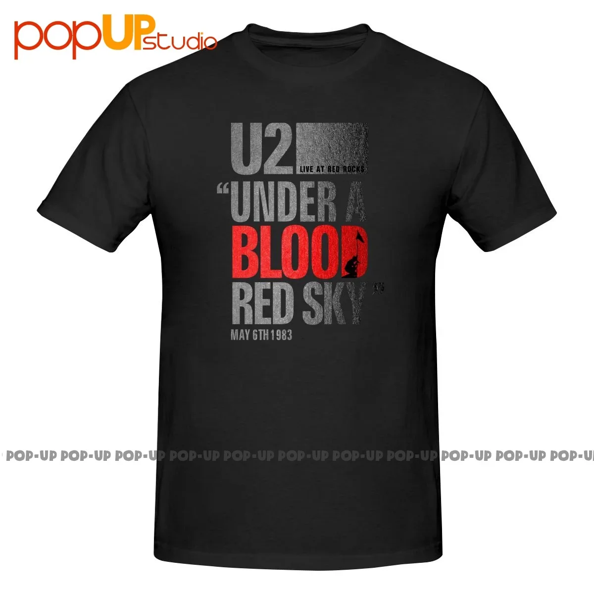 U2 Under A Blood Red Skyirish Rock Band Bono Edge Adam Shirt T-shirt Tee Soft Premium