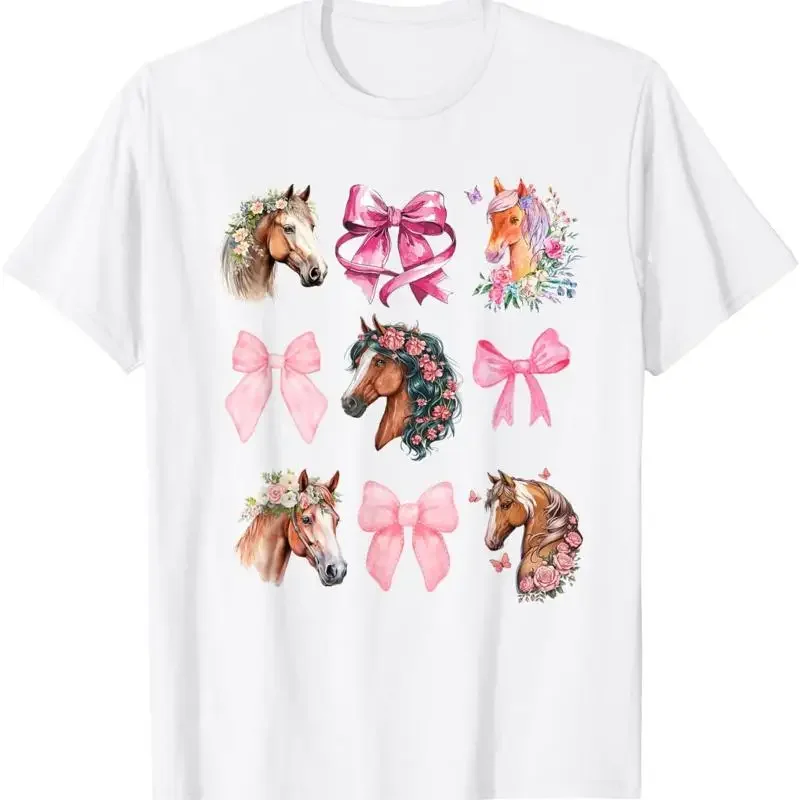 Coquette Horse Riding Wildflowers Equestrian Lover Or T Shirt