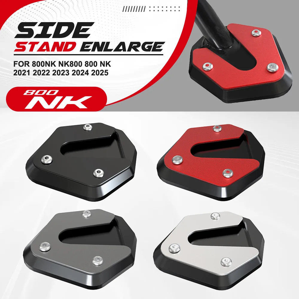 For CFMOTO CF 800NK NK800 800 NK 2021 2022 2023 2024 2025 Motorcycle CNC Kickstand Foot Side Stand Extension Pad Support Plate