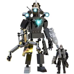 Speakerman-monitoreo de deformación, Rey, arco volador, camarógrafo Skibidi, inodoro, juegos de bloques de construcción, juguete, Titans, hombre, reloj, taladro