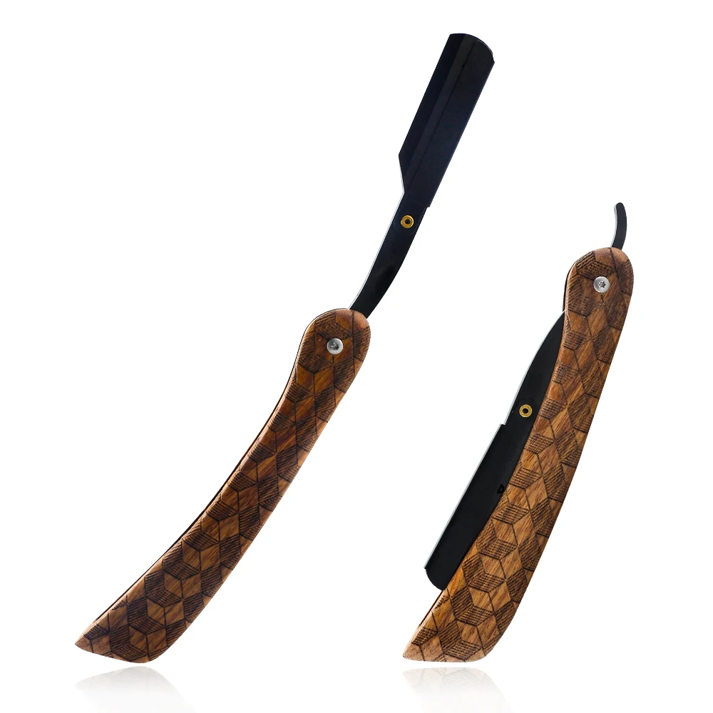 للطي الفولاذ المقاوم للصدأ مستقيم الحلاق الحلاقة الرجال دليل الشعر اللحية الحلاقة الرجال أدوات الحلاقة حلاقة حلاقة حلاقة الأسود الحلاقة