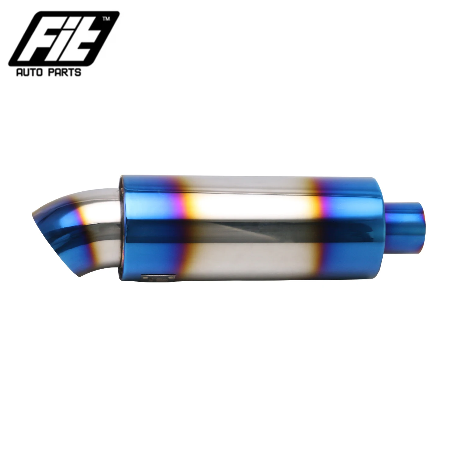 

High Flow Racing Muffler Burnt Blue Universal Car Motorcycle Styling 51mm Muffler Pipe