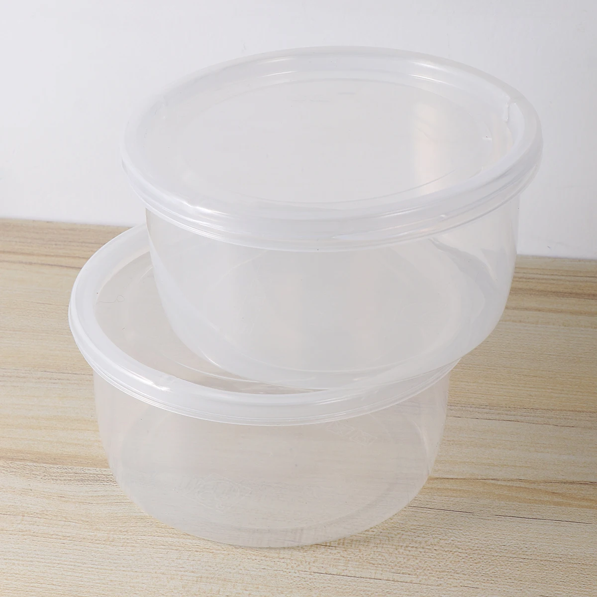 

12Pcs Keeping Food Containers Small Plastic Crisper Round Lunch Boxes Sealed Bowls for Refrigerator Dishwasher Safe