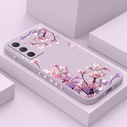 Falling Flowers Phone Case For Samsung Galaxy A56 A55 A36 A35 A26 A25 A15 A17 A16 A07 A06 A05 A54 A34 A24 A14 A04 A04S A04E 5G