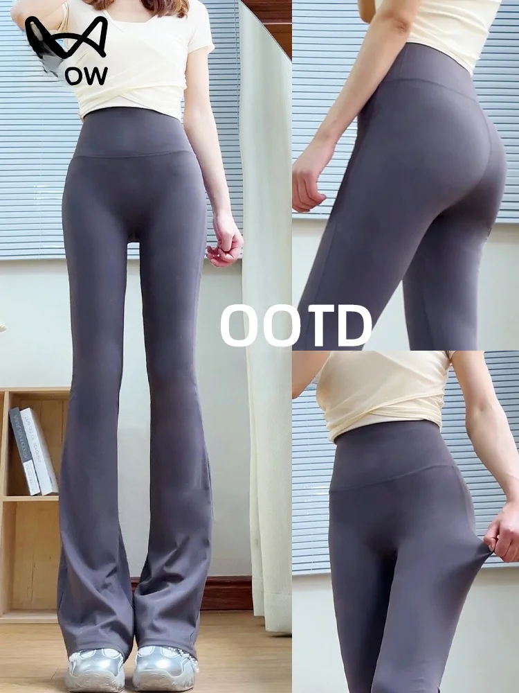 

Comfortable Breathable Women's Yoga Pants High Waist Flared Leggings Summer New Sle Outdoor Wearable Long Pants Casual Scene