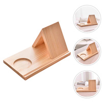 Portable Triangular Book Book Stand For Shelves Wooden Magazine Rack Desktop Organizer Shelf Bookrest Decorative Tabletop Wood