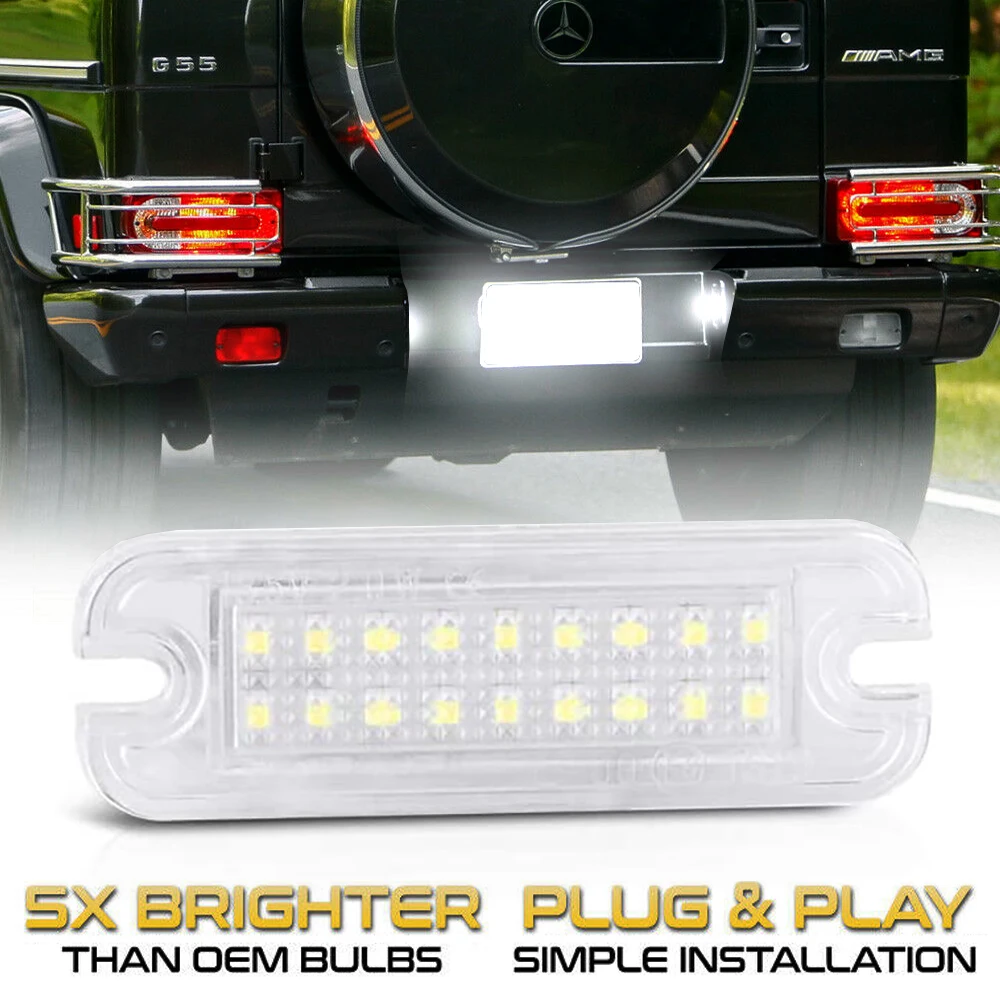 

Светодиодные лампы для номерного знака Mercedes Benz G-Class W463 G500 G550 G55 G63 G65 AMG, 2 шт.