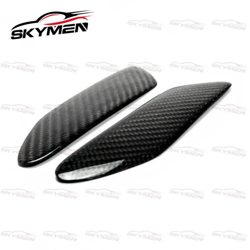 Car-styling Mazdaspeed Style Carbon Fiber Rear Spoiler End Cap For Mazda 92-02 RX7 FD3S MS Type Tuning Wing Side Cover Trim Kit