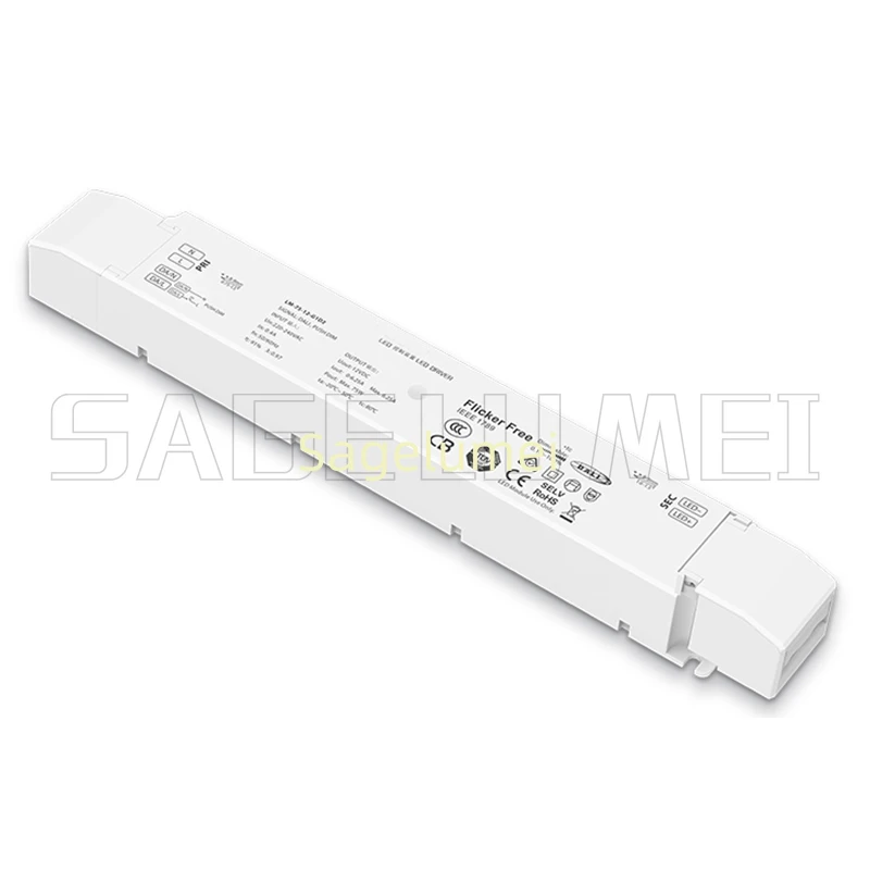 DC12/24V 75W 100W Dali-2 CV Constant Voltage Led Driver LTECH Dali Dimming Driver AC220-240V Input Push Dim Lighting Transformer