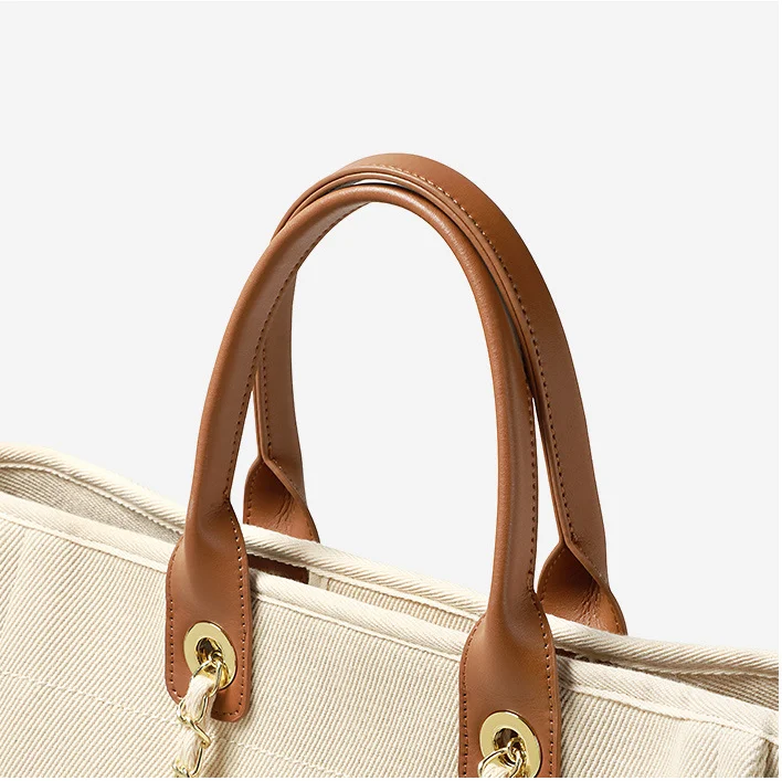 Borsa Shopper firmata da donna borsa a tracolla in tela di perle di perline di marca borsa a tracolla di grande capacità borsa da spiaggia con