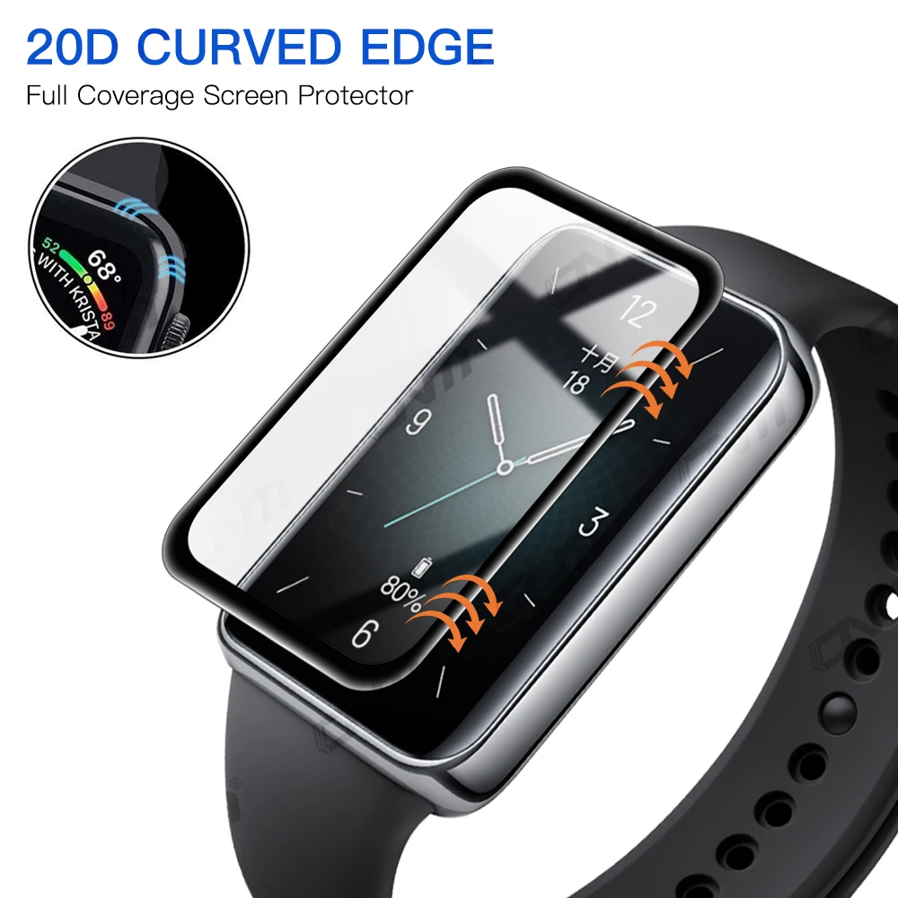 20D Screen Protector for Huawei Honor Band 9 Anti-scratch Film for Honor Band 9Full Coverage Ultra-HD Protective Film(Not Glass)