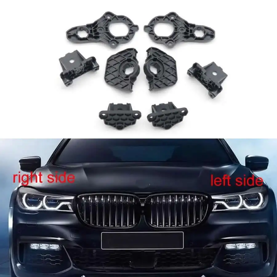 

For BMW 7 Series G11 G12 730 740 760 2015-2018 Replace Headlight Repair Kit Bracket Repair Parts Paw Black Plastic Feet Fixed