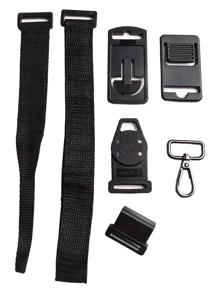 5pcs Black Nylon Hanging Strap Kit With Magnet And Clip For Multimeter Tester Hands Free Measurement Tool Industrial Accessories