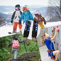 Polaina de nieve impermeable para exteriores, cubierta ajustable para piernas de nieve para niños, polainas impermeables para botas para senderismo, caza, caminar, esquiar