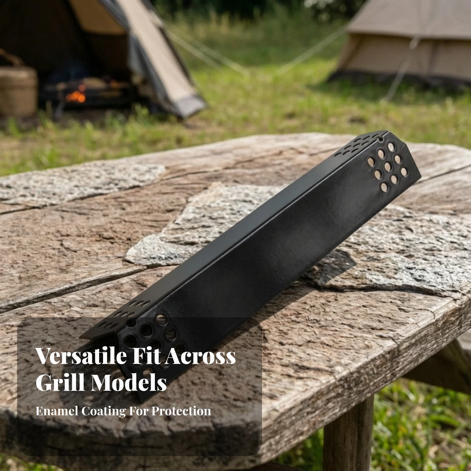 Grill Heat Guard Long-Lasting Grill Flame Tamer Heat Guard Heavy-Duty for Barbecue Repair, Outdoor Cooking 4