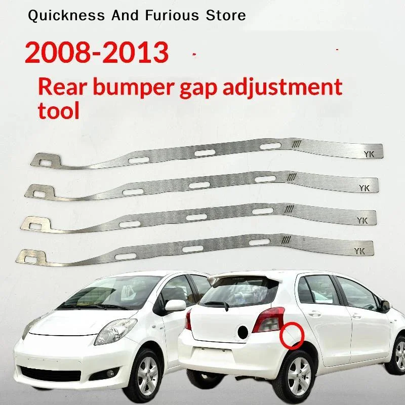 1 Pair Stainless Steel Rear Bumper Gap Adjustment Tool For 2008-13 Yaris Perfect For DIY Auto Repair And Bumper Alignment Work
