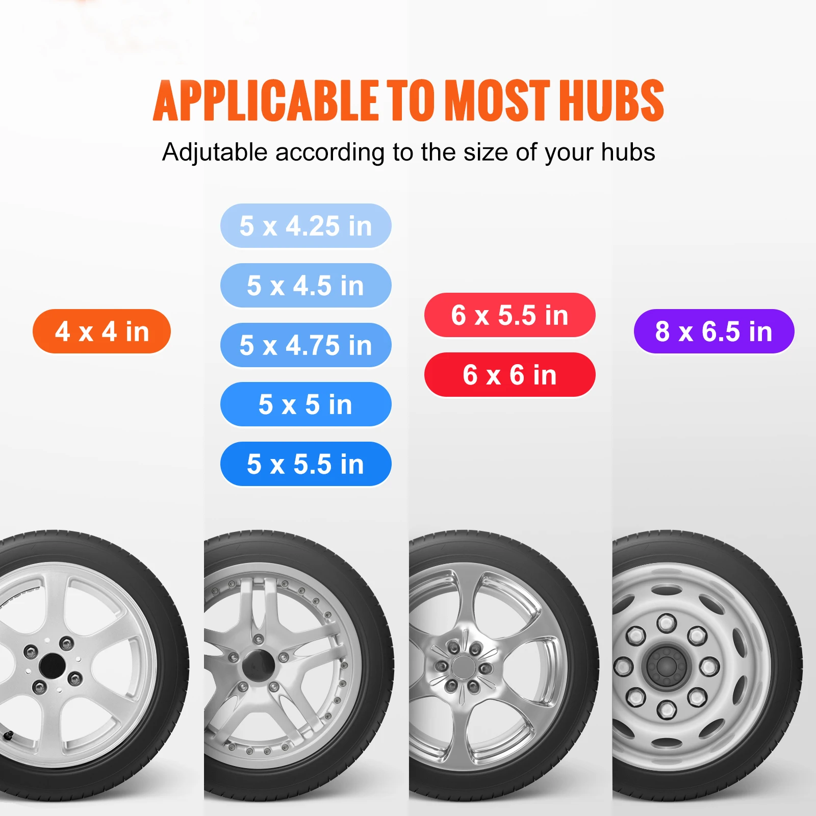 SucceBuy 160 رطل الناقل الإطارات الاحتياطية مع تصاعد مسامير قوس العروات على أنماط الترباس الإطارات جبل عجلة حامل للمقطورات RV #2