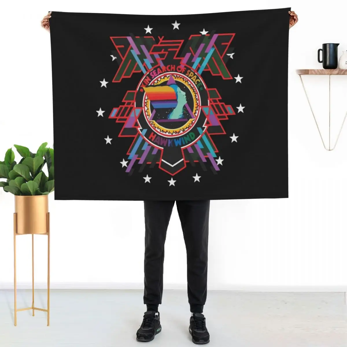 Hawkwind – in search of space Throw Blanket Multi-Purpose for winter Summer Bed linens Decorative Sofa Luxury Designer Blankets