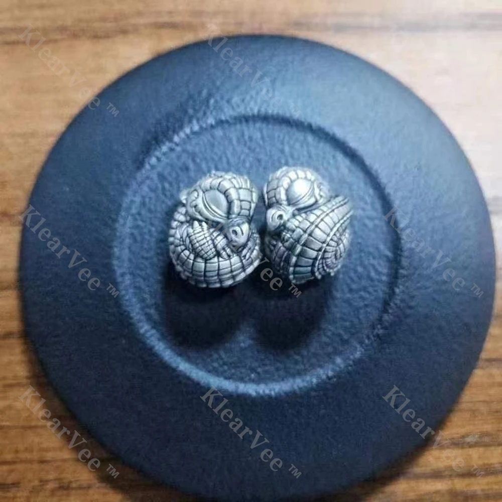 الإبداعية الأبيض النحاس تمساح صغير سكين حبة أداة خارجية ملحق Paracord المنسوجة قلادة المفاتيح DIY بها بنفسك على ظهره سحر
