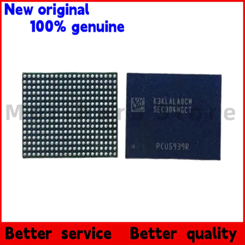 

1 шт./100% новый K3KLALA0CM-MGCT 7500 Мбит/с LPDDR5X 128 ГБ 315BGA 16G BGA черный пластиковый корпус